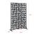 Perete despartitor Bernalda 180x120x40cm otel negru [casa.pro] HausGarden Leisure