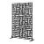 Perete despartitor Bernalda 180x120x40cm otel negru [casa.pro] HausGarden Leisure