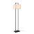 Lampadar Sigdal 165cm 1xE27 60W negru/alb [lux.pro] HausGarden Leisure