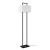Lampadar Sigdal 165cm 1xE27 60W negru/alb [lux.pro] HausGarden Leisure