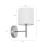 Lampa perete Winsford argintiu/alb [lux.pro] HausGarden Leisure