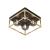 Plafoniera Widnes negru/auriu [lux.pro] HausGarden Leisure