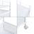 Carucior servire la masa Sunndal 64,5x27x27cm alb cu 3 cosuri [en.casa] HausGarden Leisure