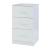Set 2 noptiere Aurdal 66x37x34,5cm alb extralucios [en.casa] HausGarden Leisure