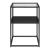 Beistelltisch Solund 55x40x40 cm Schwarz, matt [en.casa] HausGarden Leisure