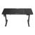 Birou inaltime reglabila Stryn otel 140x60cm negru [pro.tec] HausGarden Leisure