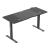 Birou inaltime reglabila Stryn otel 140x60cm negru [pro.tec] HausGarden Leisure