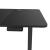Birou inaltime reglabila Stryn otel 140x60cm negru [pro.tec] HausGarden Leisure