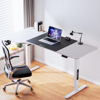 Birou inaltime reglabila otel 160x60cm alb negru [pro.tec] HausGarden Leisure