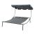 Sezlong dublu Avigliano 200x173x146cm gri [casa.pro] HausGarden Leisure
