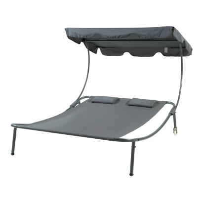 Sezlong dublu Avigliano 200x173x146cm gri [casa.pro] HausGarden Leisure