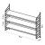 Raft perete Strängnäs 50x60x15cm otel galben mat [en.casa] HausGarden Leisure