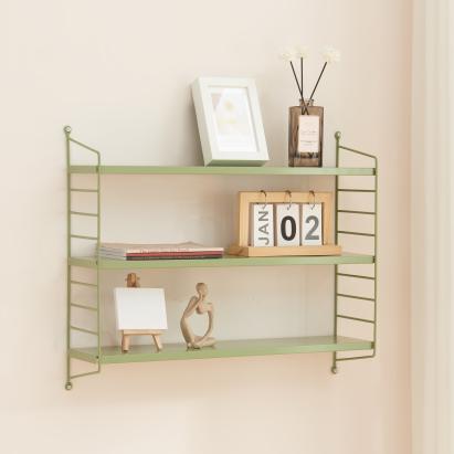 Raft perete Strängnäs 50x60x15cm otel verde maslina mat [en.casa] HausGarden Leisure