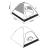 Cort camping Bergeijk 213x213x130cm albastru/bej [pro.tec] HausGarden Leisure