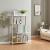 Raft de sine statator Reisjärvi 115x75x35cm otel alb mat [en.casa] HausGarden Leisure