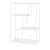 Raft de sine statator Reisjärvi 115x75x35cm otel alb mat [en.casa] HausGarden Leisure