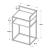 Noptiera Riihimäki 65x40x30cm otel negru mat [en.casa] HausGarden Leisure