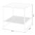Noptiera Ruokolahti 51x51x51cm otel alb mat [en.casa] HausGarden Leisure