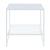 Noptiera Ruokolahti 51x51x51cm otel alb mat [en.casa] HausGarden Leisure