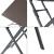 Masa pliabila camping Lillestrøm 61,5x61,5x73cm maro inchis [en.casa] HausGarden Leisure