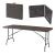 Masa pliabila camping Lillestrøm 180x75x72cm maro inchis [en.casa] HausGarden Leisure