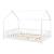 Pat casuta copii cu grilaj protectie Hesel 200x120cm lemn alb [en.casa] HausGarden Leisure
