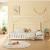 Pat casuta copii cu grilaj protectie Hesel 200x120cm lemn alb [en.casa] HausGarden Leisure