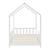 Pat casuta copii cu grilaj protectie Hesel 200x90cm lemn alb [en.casa] HausGarden Leisure