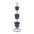 Suport 3 ghivece plante Alphen 110cm negru [en.casa] HausGarden Leisure