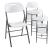 Set 4 scaune pliabile Ljusnarsberg alb [en.casa] HausGarden Leisure