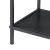 Consola hol Beesel 65,5x60x20cm otel negru cu rafturi [en.casa] HausGarden Leisure