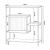 Consola hol Beesel 65,5x60x20cm otel negru cu rafturi [en.casa] HausGarden Leisure