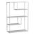 Raft carti de sine statator Sievi 126x85x35cm otel alb mat [en.casa] HausGarden Leisure