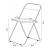 Set 2 scaune pliabile Pornainen transparent [en.casa] HausGarden Leisure