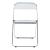 Set 2 scaune pliabile Pornainen transparent [en.casa] HausGarden Leisure