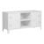 Comoda TV Kotka 113x40x58cm otel alb cu 2 usi [en.casa] HausGarden Leisure
