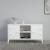 Comoda TV Kotka 113x40x58cm otel alb cu 2 usi [en.casa] HausGarden Leisure