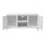 Comoda TV Kotka 113x40x58cm otel alb cu 2 usi [en.casa] HausGarden Leisure