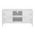 Comoda TV Kotka 113x40x58cm otel alb cu 2 usi [en.casa] HausGarden Leisure