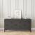 Comoda TV Kotka 113x40x58cm otel negru cu 3 usi [en.casa] HausGarden Leisure