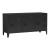 Comoda TV Kotka 113x40x58cm otel negru cu 3 usi [en.casa] HausGarden Leisure