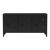 Comoda TV Kotka 113x40x58cm otel negru cu 3 usi [en.casa] HausGarden Leisure