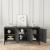 Comoda TV Kotka 113x40x58cm otel negru cu 3 usi [en.casa] HausGarden Leisure