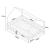 Pat casuta copii Hesel cu grilaj protectie 200x140cm lemn natur [en.casa] HausGarden Leisure