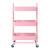 Carucior 3 cosuri servire la masa Pyhäntä 78,5x46x35cm otel roz [en.casa] HausGarden Leisure
