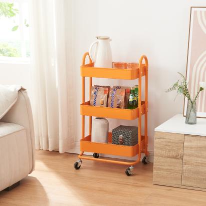 Carucior 3 cosuri servire la masa Pyhäntä 78,5x46x35cm otel potocaliu [en.casa] HausGarden Leisure
