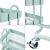 Carucior 4 cosuri servire la masa Pyhäntä 103,5x46x35cm otel verde menta [en.casa] HausGarden Leisure