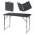 Masa pliabila inaltime reglabila Adelfia 120x60cm negru [en.casa] HausGarden Leisure