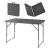 Masa pliabila inaltime reglabila Adelfia 120x60cm maro inchis efect ratan [en.casa] HausGarden Leisure