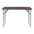 Masa pliabila inaltime reglabila Adelfia 120x60cm maro inchis efect ratan [en.casa] HausGarden Leisure